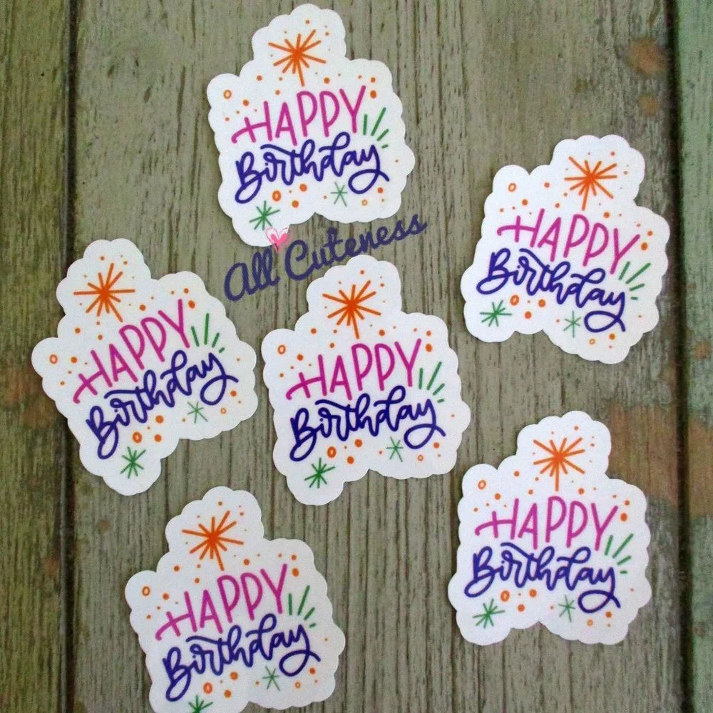 Happy Birthday Stickers